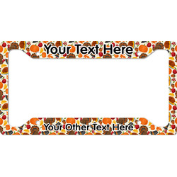 Traditional Thanksgiving License Plate Frame - Style A (Personalized)
