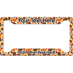 Traditional Thanksgiving License Plate Frame - Style A (Personalized)