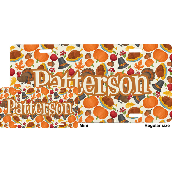 Traditional Thanksgiving License Plate (Sizes)