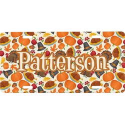 Traditional Thanksgiving Front License Plate (Personalized)