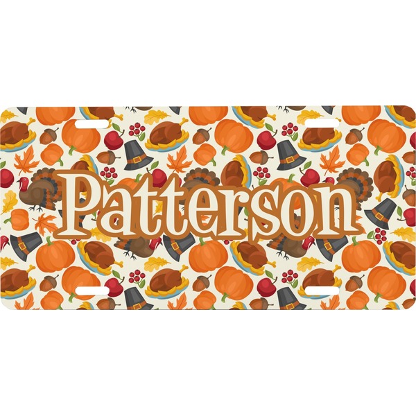 Custom Traditional Thanksgiving Front License Plate (Personalized)