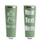 Traditional Thanksgiving Light Green RTIC Everyday Tumbler - 28 oz. - Front and Back
