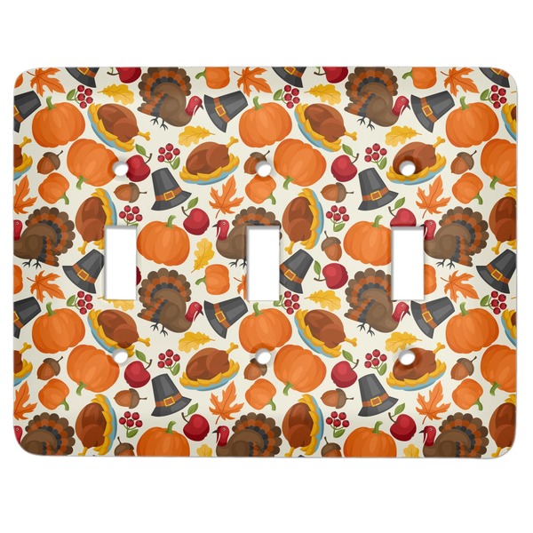 Custom Traditional Thanksgiving Light Switch Cover (3 Toggle Plate)