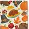 Traditional Thanksgiving Linen Placemat - DETAIL