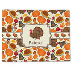 Traditional Thanksgiving Single-Sided Linen Placemat - Single w/ Name or Text