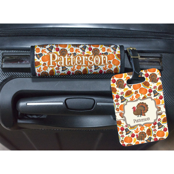 Traditional Thanksgiving Luggage Wrap & Tag
