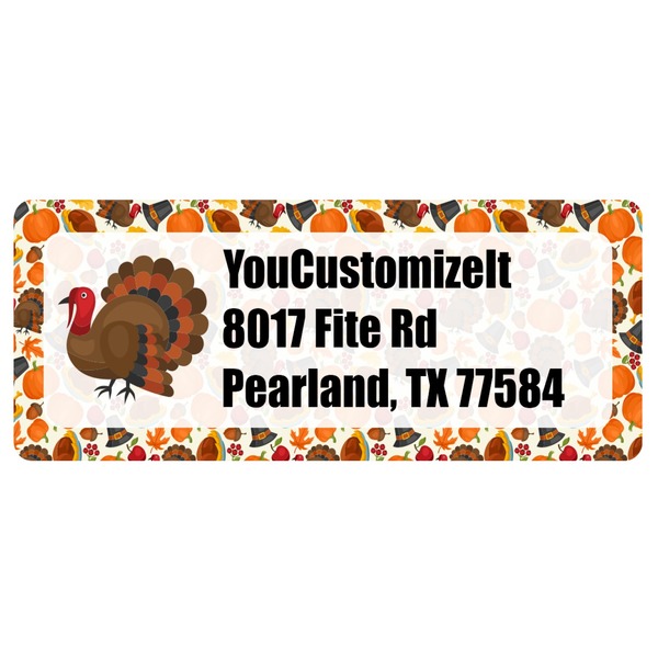 Custom Traditional Thanksgiving Return Address Labels (Personalized)