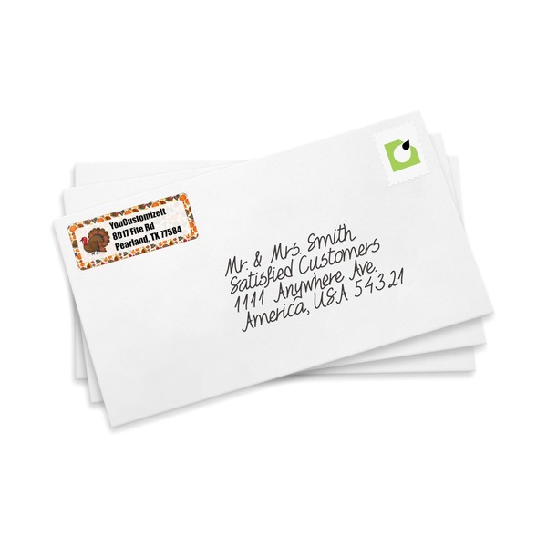 Traditional Thanksgiving Mailing Label on Envelopes