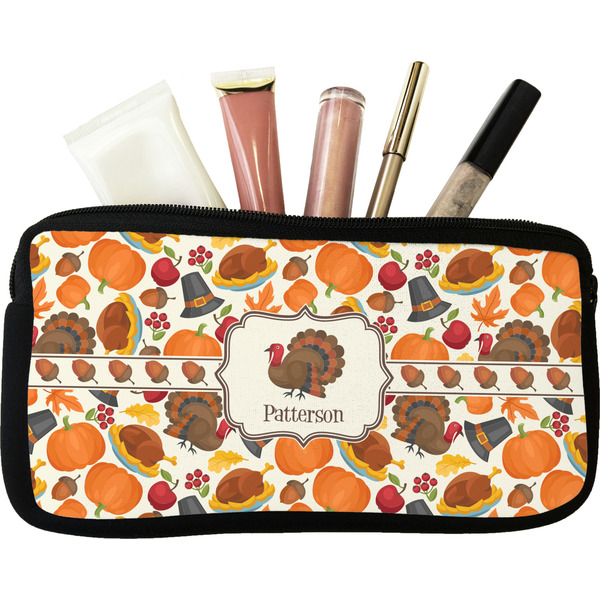 Custom Traditional Thanksgiving Makeup / Cosmetic Bag (Personalized)
