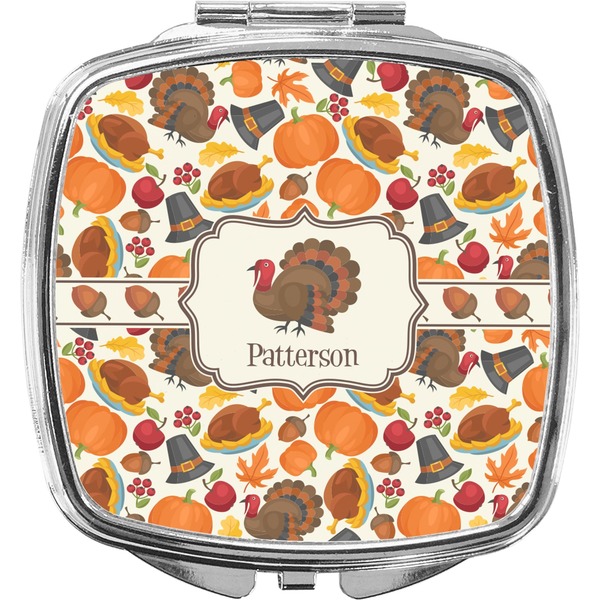 Custom Traditional Thanksgiving Compact Makeup Mirror (Personalized)