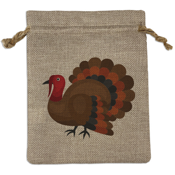 Custom Traditional Thanksgiving Burlap Gift Bag