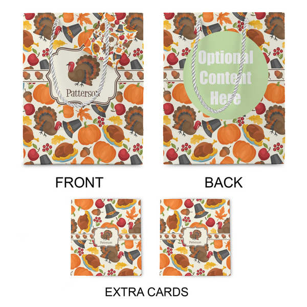Traditional Thanksgiving Medium Gift Bag - Approval