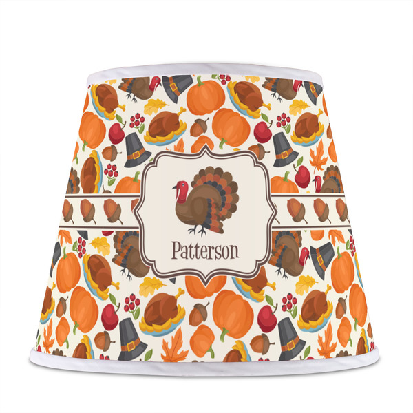 Traditional Thanksgiving Poly Film Empire Lampshade - Front View