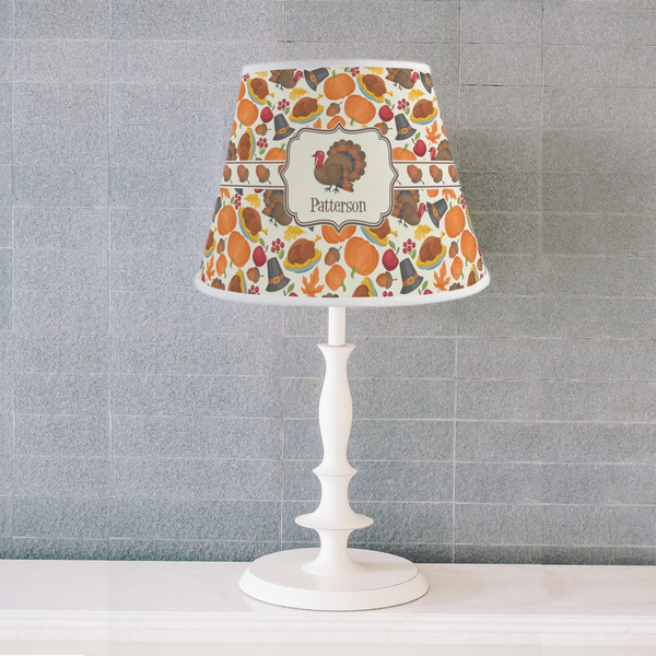 Traditional Thanksgiving Poly Film Empire Lampshade - Lifestyle