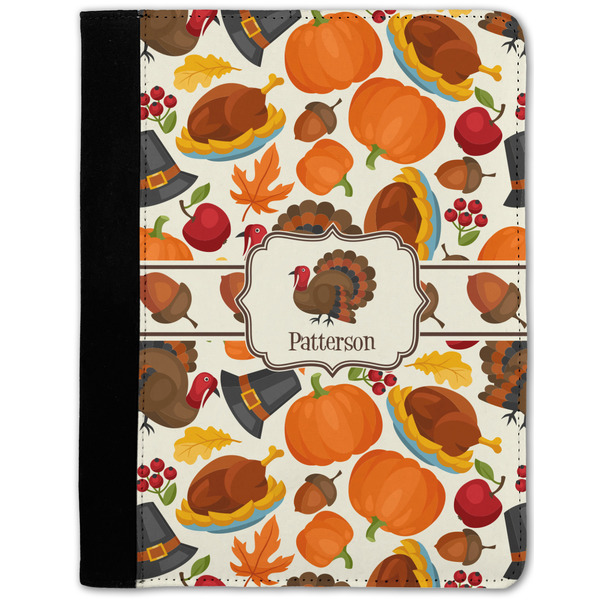Custom Traditional Thanksgiving Notebook Padfolio w/ Name or Text