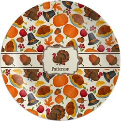 Traditional Thanksgiving Melamine Plate (Personalized)