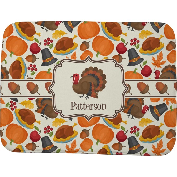 Traditional Thanksgiving Memory Foam Bath Mat 48 X 36