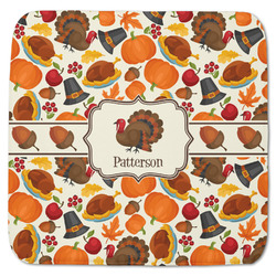 Traditional Thanksgiving Memory Foam Bath Mat - 48"x48" (Personalized)