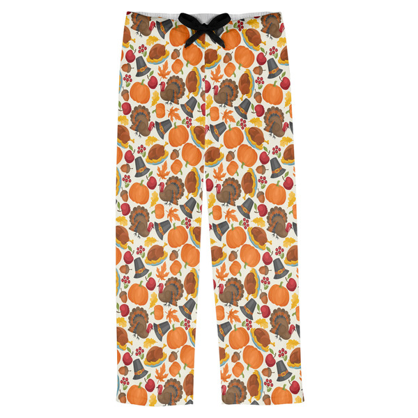 Custom Traditional Thanksgiving Mens Pajama Pants - S