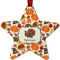 Traditional Thanksgiving Metal Star Ornament - Front