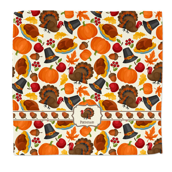 Custom Traditional Thanksgiving Microfiber Dish Rag (Personalized)