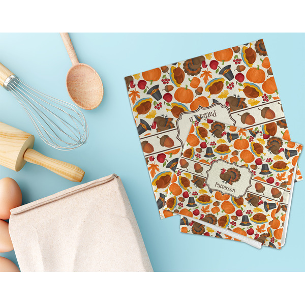 Traditional Thanksgiving Microfiber Dish Rag - LIFESTYLE