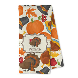 Traditional Thanksgiving Kitchen Towel - Microfiber (Personalized)