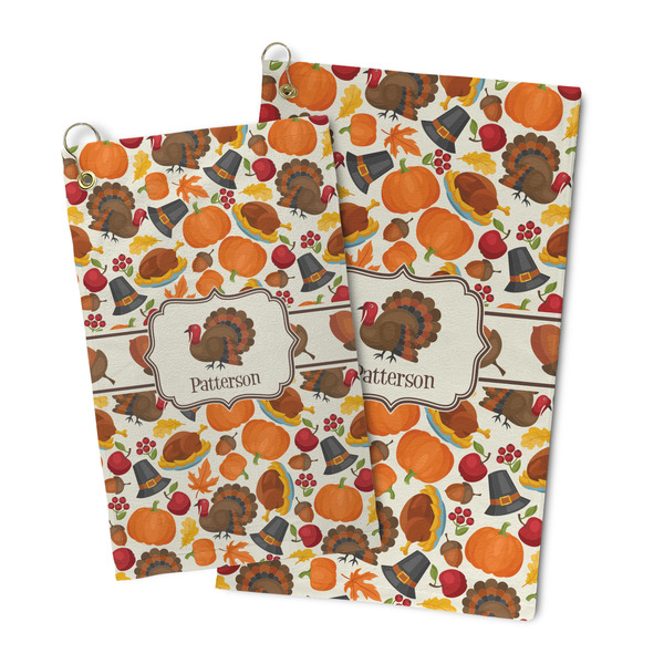Traditional Thanksgiving Microfiber Golf Towel - PARENT/MAIN