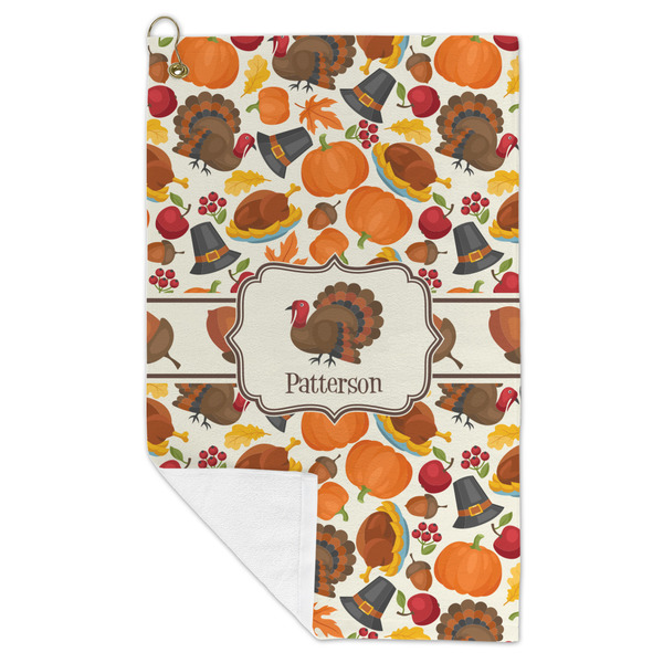 Traditional Thanksgiving Microfiber Golf Towels - FOLD