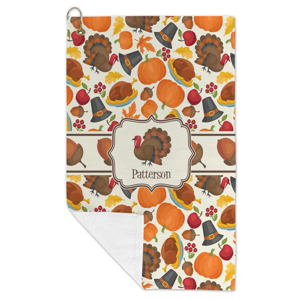 Traditional Thanksgiving Microfiber Golf Towels - FOLD