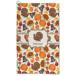 Traditional Thanksgiving Microfiber Golf Towel (Personalized)