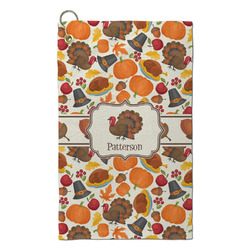Traditional Thanksgiving Microfiber Golf Towel - Small (Personalized)