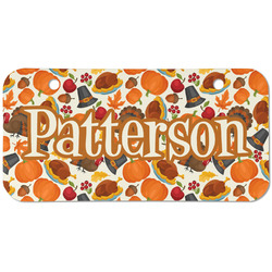 Traditional Thanksgiving Mini/Bicycle License Plate (2 Holes) (Personalized)