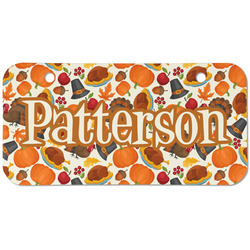 Traditional Thanksgiving Mini/Bicycle License Plate (2 Holes) (Personalized)