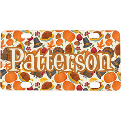 Traditional Thanksgiving Mini / Bicycle License Plate (4 Holes) (Personalized)