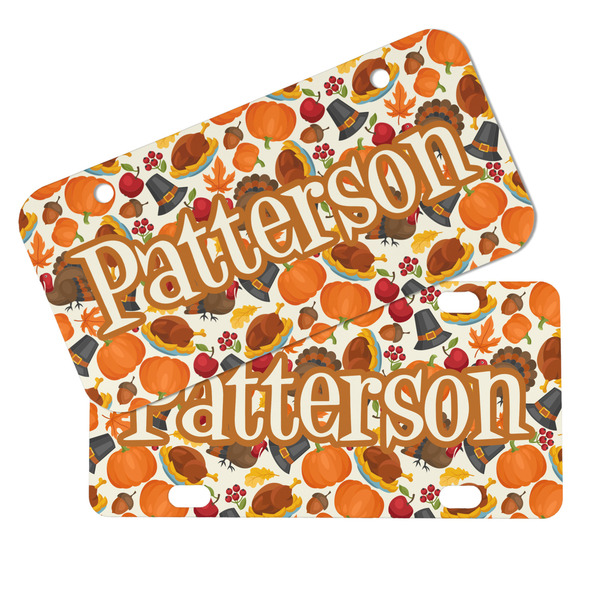 Traditional Thanksgiving Mini License Plates - MAIN (4 and 2 Holes)