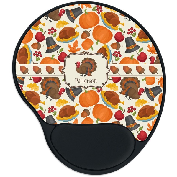 Custom Traditional Thanksgiving Mouse Pad with Wrist Support
