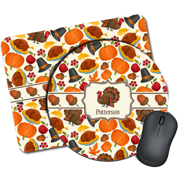 Custom Traditional Thanksgiving Mouse Pad (Personalized)