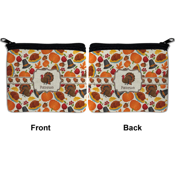 Traditional Thanksgiving Neoprene Coin Purse - Front & Back (APPROVAL)