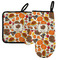 Traditional Thanksgiving Left Oven Mitt & Pot Holder Set w/ Name or Text