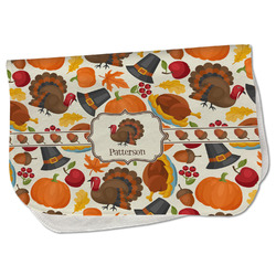 Traditional Thanksgiving Burp Cloth - Fleece w/ Name or Text