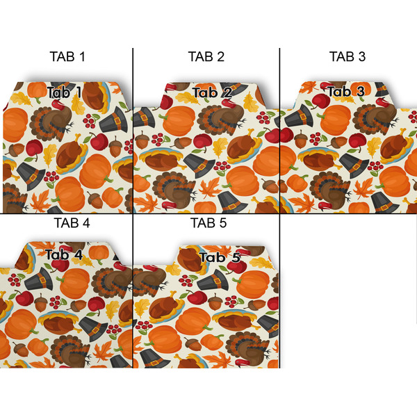 Traditional Thanksgiving Page Dividers - Set of 5 - Approval