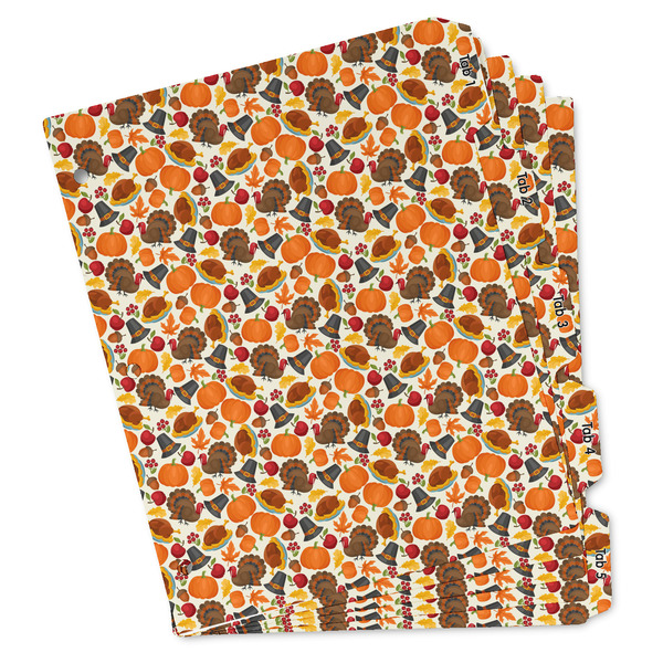 Custom Traditional Thanksgiving Binder Tab Divider - Set of 5 (Personalized)