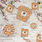 Traditional Thanksgiving Party Supplies Combination Image - All items - Plates, Coasters, Fans