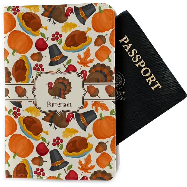 Custom Traditional Thanksgiving Passport Holder - Fabric (Personalized)