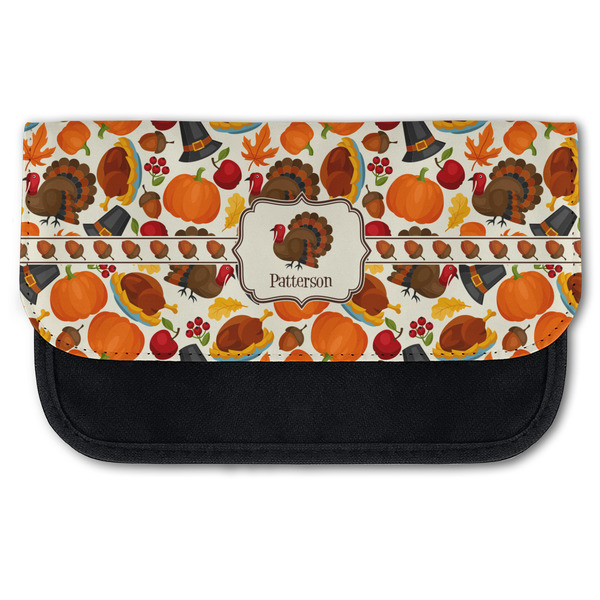 Custom Traditional Thanksgiving Canvas Pencil Case w/ Name or Text