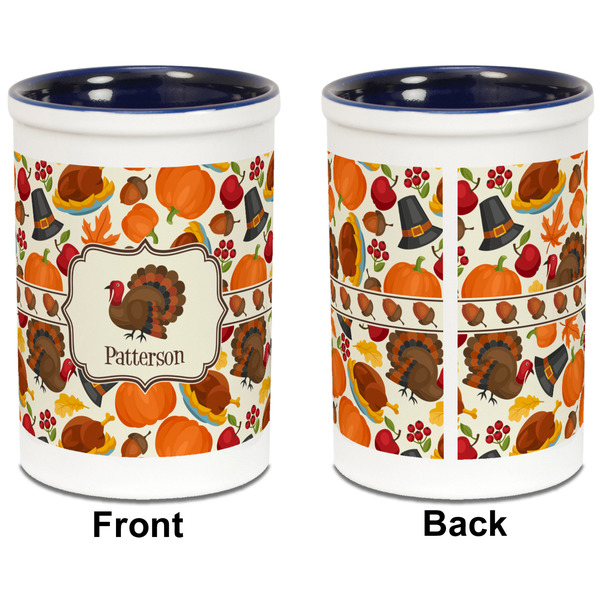 Traditional Thanksgiving Pencil Holder - Blue - approval