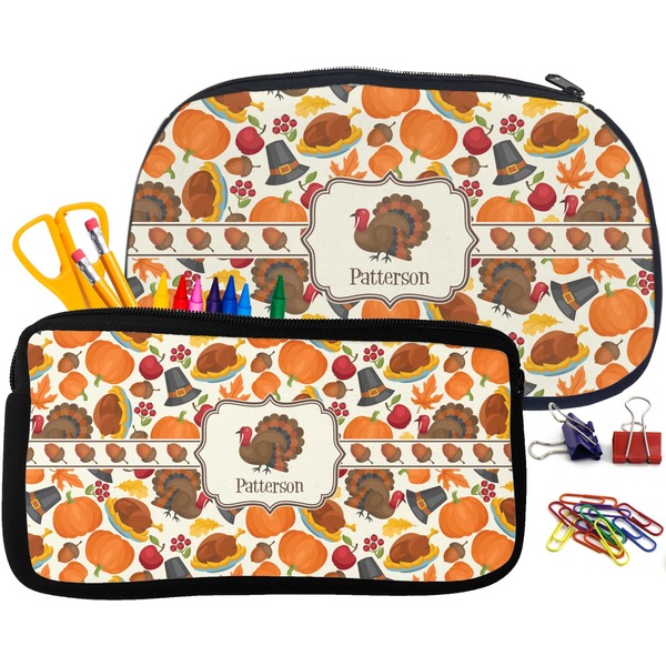 Traditional Thanksgiving Pencil / School Supplies Bags Small and Medium