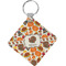 Traditional Thanksgiving Diamond Plastic Keychain w/ Name or Text