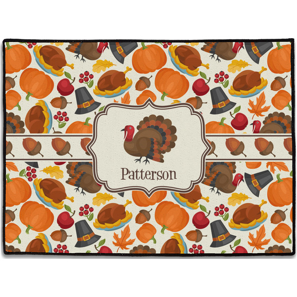 Custom Traditional Thanksgiving Door Mat - 24"x18" (Personalized)